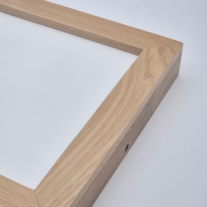 Brilagi - Iluminação de teto para casa de banho LED com regulação WOODY FRAME LED/24W/230V carvalho 30x30 cm 3000-6000K IP44 + comando