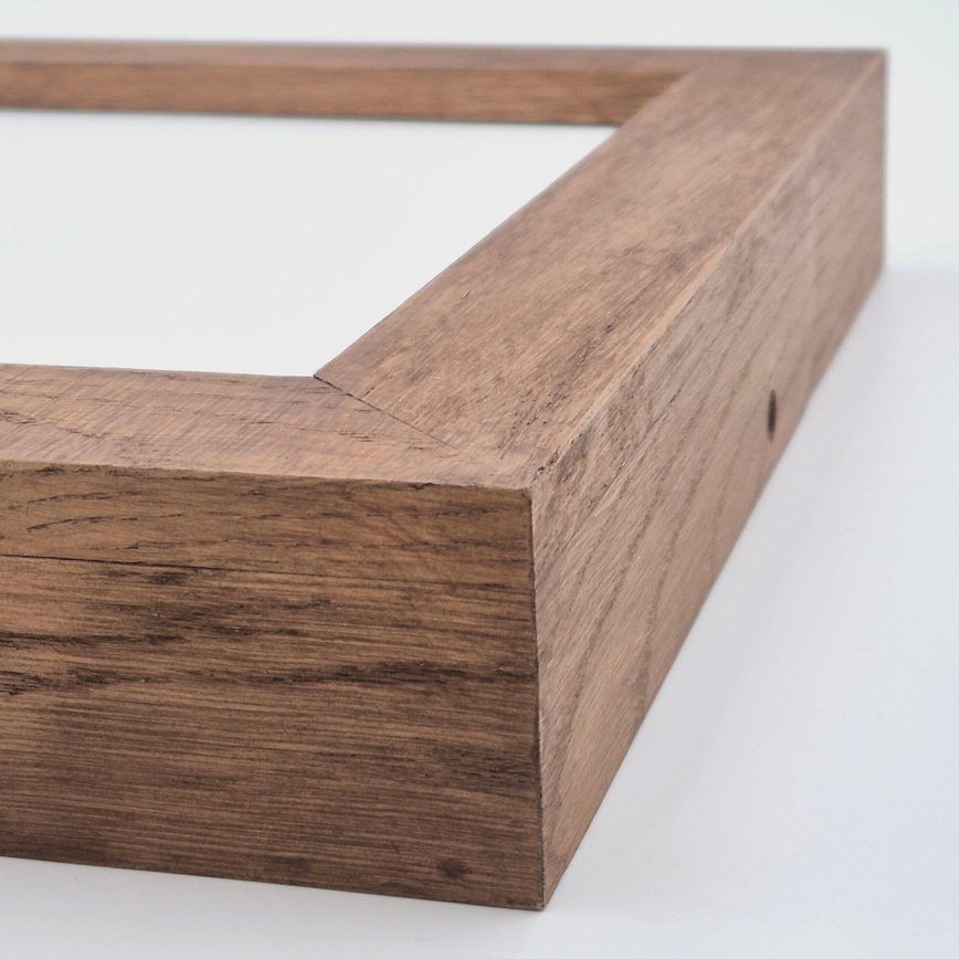 Brilagi - Iluminação de teto para casa de banho LED com regulação WOODY FRAME LED/24W/230V carvalho cereja 30x30 cm 3000-6000K IP44 + comando