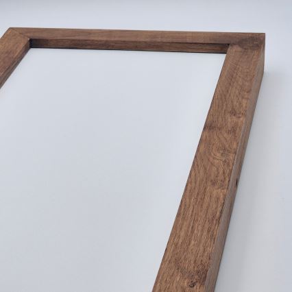 Brilagi - Iluminação de teto para casa de banho LED com regulação WOODY FRAME LED/50W/230V carvalho cereja 120x30 cm 3000-6000K IP44 + comando