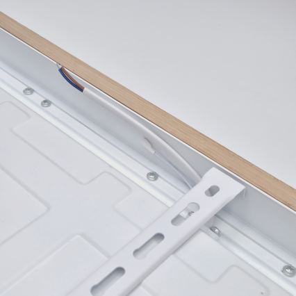 Brilagi - Iluminação de teto para casa de banho LED com regulação WOODY FRAME LED/50W/230V carvalho 60x60 cm 3000-6000K IP44 + comando