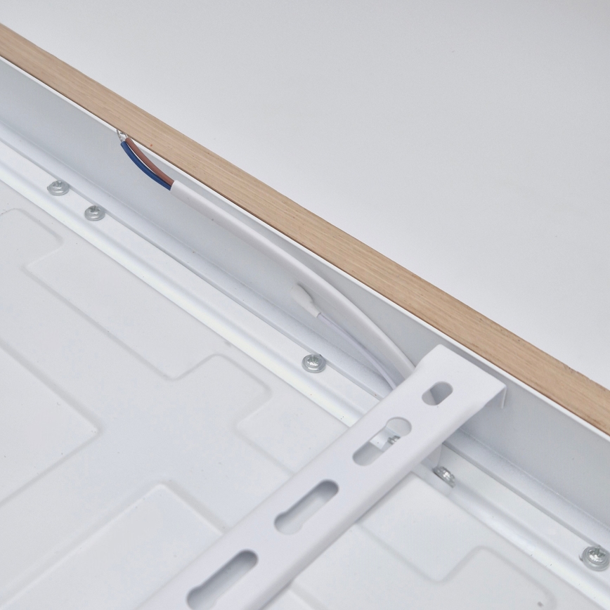 Brilagi - Iluminação de teto para casa de banho LED com regulação WOODY FRAME LED/50W/230V carvalho 60x60 cm 3000-6000K IP44 + comando