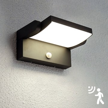 Brilagi - Iluminação LED de parede exterior com sensor ANKLE LED/12,5W/230V IP54