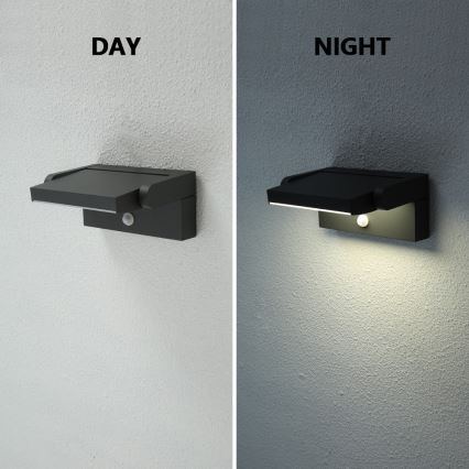 Brilagi - Iluminação LED de parede exterior com sensor ANKLE LED/12,5W/230V IP54