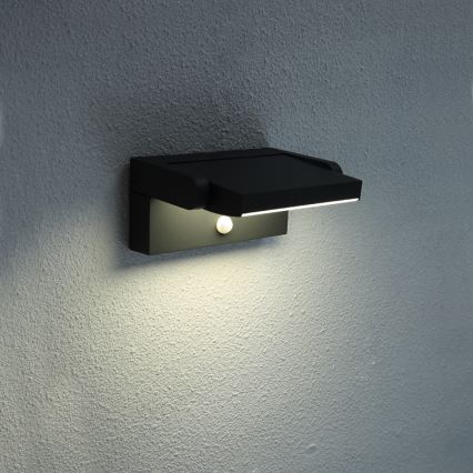 Brilagi - Iluminação LED de parede exterior com sensor ANKLE LED/12,5W/230V IP54