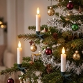 BRILAGI - Iluminação LED para a árvore de Natal 10xLED/10xAAA branca + comando remoto