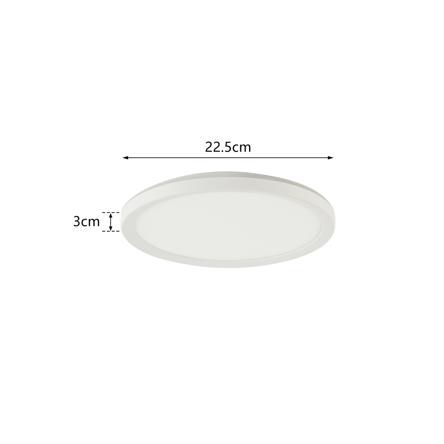 Brilagi - Iluminação de teto para casa de banho LED ULTRA SLIM LED/12W/230V diâmetro 22,5 cm branco IP54