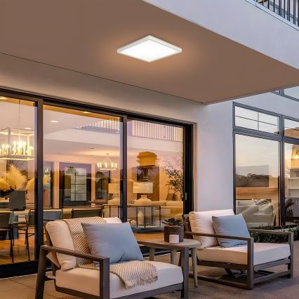 Brilagi - Iluminação de teto para casa de banho LED ULTRA SLIM LED/18W/230V 30x30 cm branco IP54