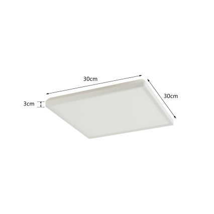 Brilagi - Iluminação de teto para casa de banho LED ULTRA SLIM LED/18W/230V 30x30 cm branco IP54