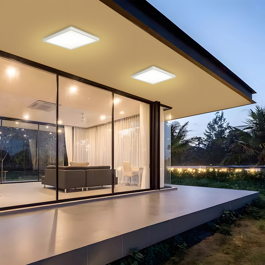 Brilagi - Iluminação de teto para casa de banho LED ULTRA SLIM LED/24W/230V 42x42 cm branco IP54