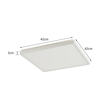 Brilagi - Iluminação de teto para casa de banho LED ULTRA SLIM LED/24W/230V 42x42 cm branco IP54