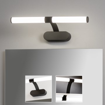 Brilagi - Iluminação LED para espelho de casa de banho 2 em 1 TUBEO LED/6W/230V 40 cm IP44 preto
