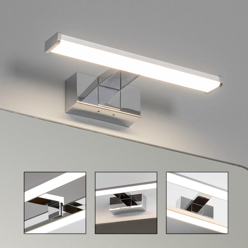 Brilagi - Iluminação LED para espelho de casa de banho 3 em 1 VESTRA LED/6W/230V 30 cm IP44 cromado brilhante