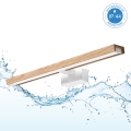 Brilagi - Iluminação LED para espelho de casa de banho 3 em 1 WOODY MIRROR LED/12W/230V 60 cm IP44 branco/carvalho