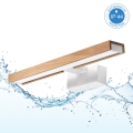 Brilagi - Iluminação LED para espelho de casa de banho 3 em 1 WOODY MIRROR LED/8W/230V 40 cm IP44 branco/carvalho