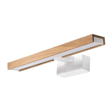 Brilagi - Iluminação LED para espelho de casa de banho 3 em 1 WOODY MIRROR LED/8W/230V 40 cm IP44 branco/carvalho