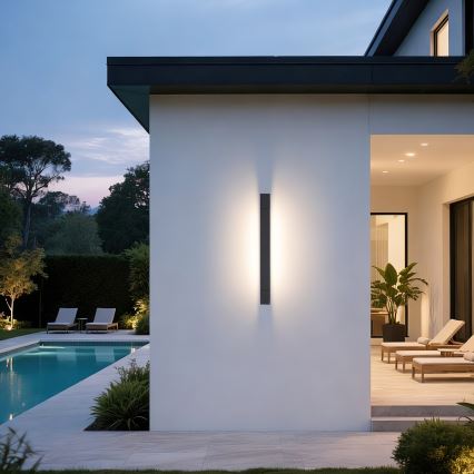 Brilagi - Iluminação LED para espelho de casa de banho AQUA LINE LED/12W/230V 45 cm IP44 antracite CRI 90