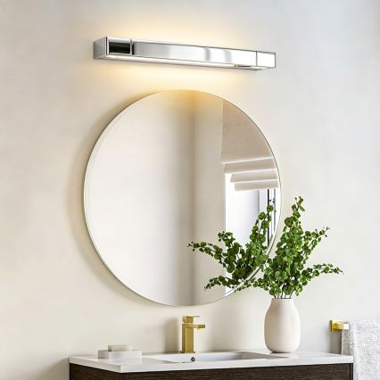 BRILAGI - Iluminação LED para espelho AQUA LINE LED/12W/230V 45 cm IP44 cromado brilhante CRI 90