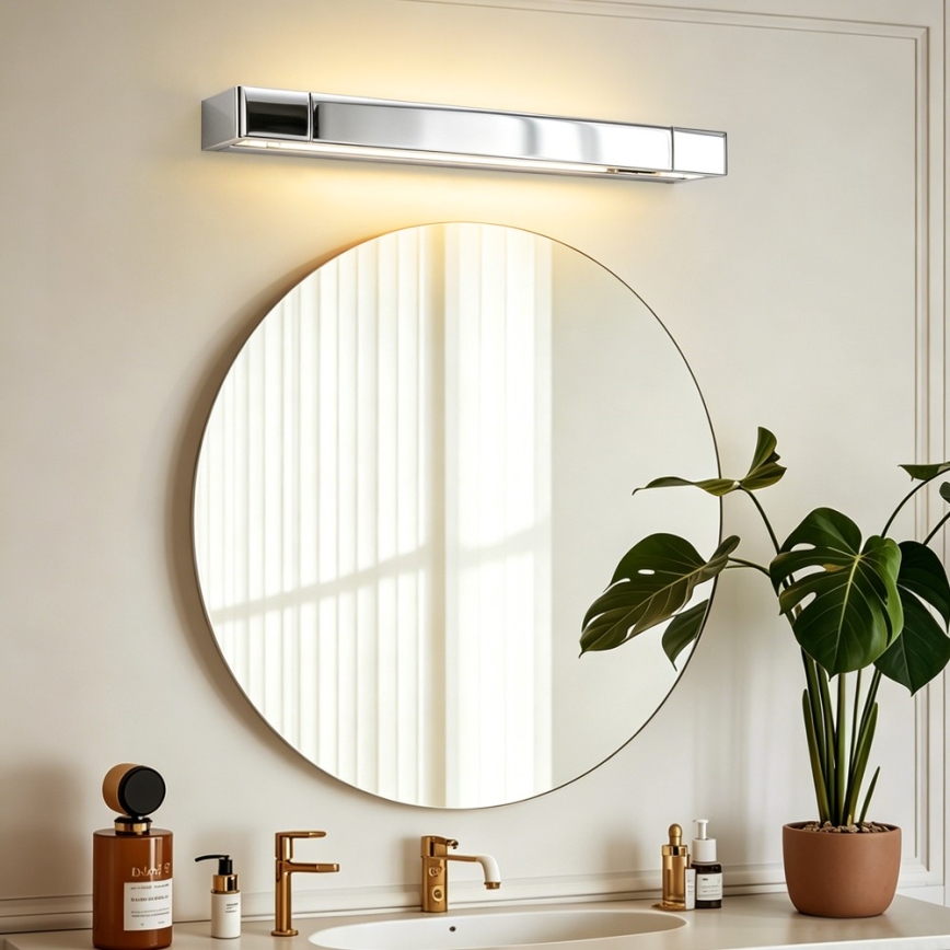 BRILAGI - Iluminação LED para espelho AQUA LINE LED/12W/230V 45 cm IP44 cromado brilhante CRI 90