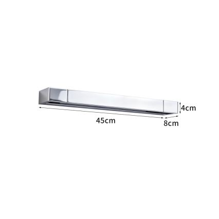 BRILAGI - Iluminação LED para espelho AQUA LINE LED/12W/230V 45 cm IP44 cromado brilhante CRI 90