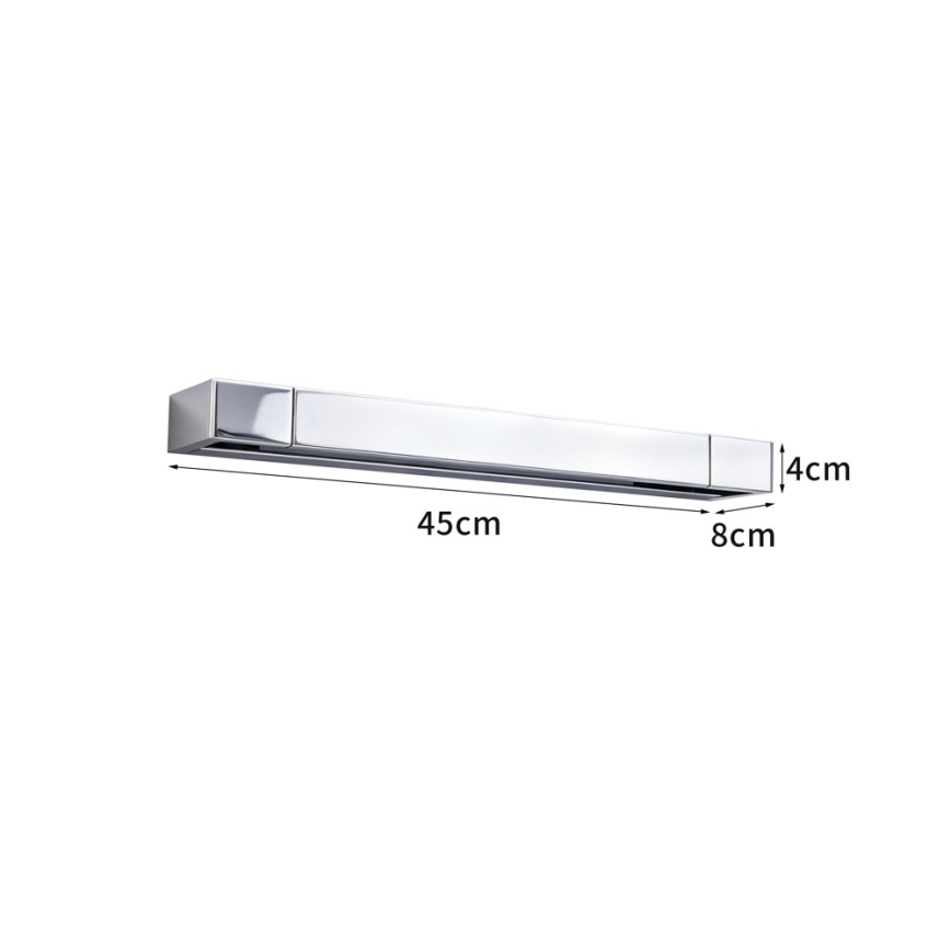 BRILAGI - Iluminação LED para espelho AQUA LINE LED/12W/230V 45 cm IP44 cromado brilhante CRI 90