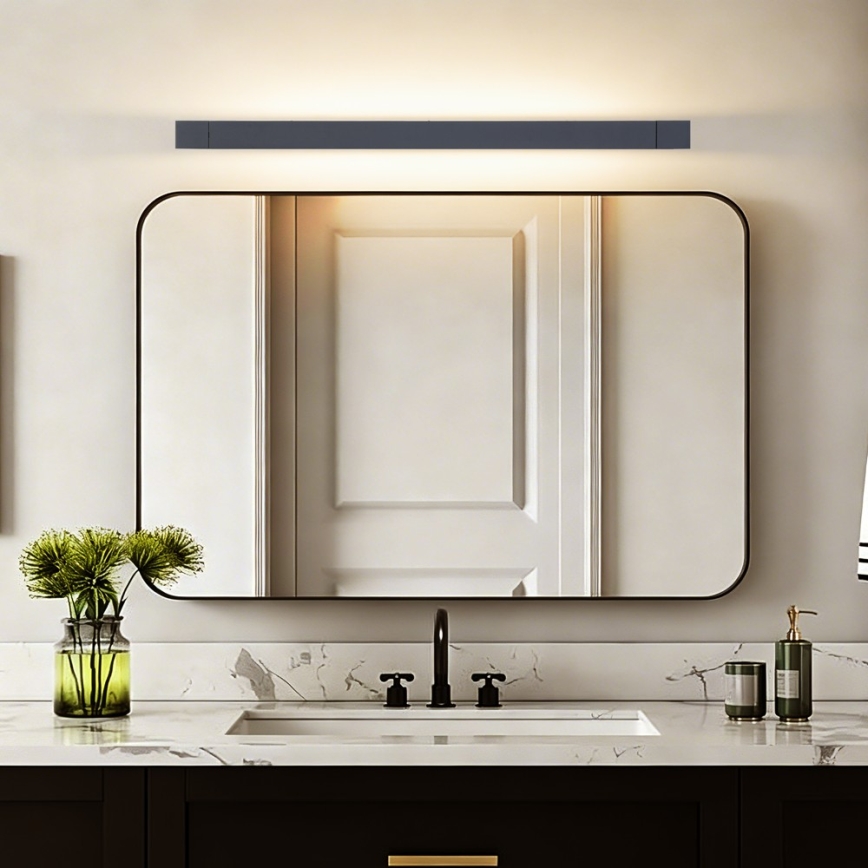 BRILAGI - Iluminação LED para espelho de casa de banho AQUA LINE LED/20W/230V 80 cm IP44 preto CRI 90