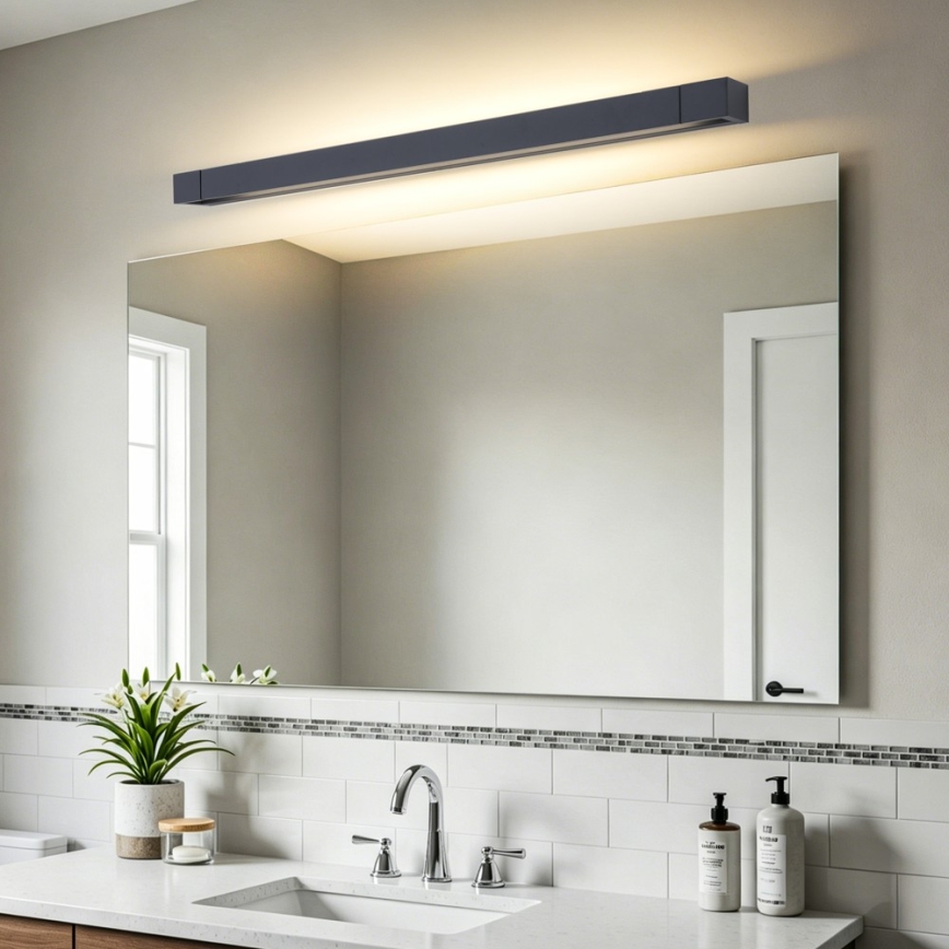 BRILAGI - Iluminação LED para espelho de casa de banho AQUA LINE LED/20W/230V 80 cm IP44 preto CRI 90