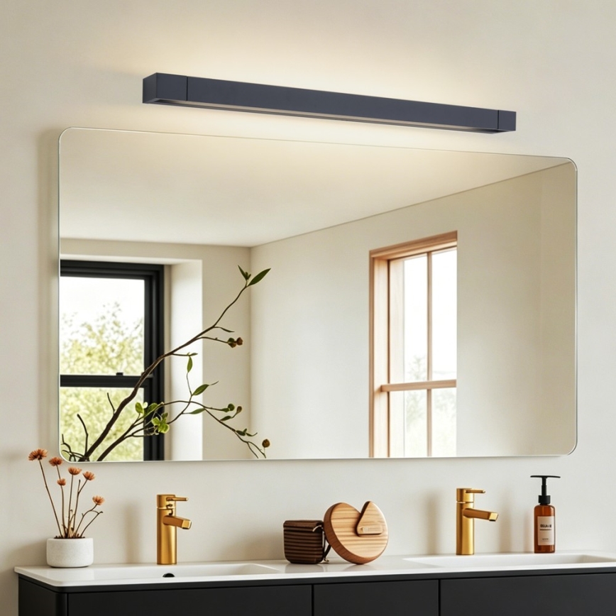 BRILAGI - Iluminação LED para espelho de casa de banho AQUA LINE LED/20W/230V 80 cm IP44 preto CRI 90