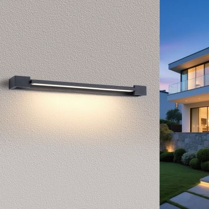 Brilagi - Iluminação LED para espelho de casa de banho AQUA LINE LED/24W/230V 90 cm IP44 antracite CRI 90