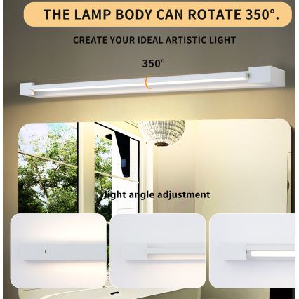 Brilagi - Iluminação LED para espelho de casa de banho AQUA LINE LED/24W/230V 90 cm IP44 branco CRI 90