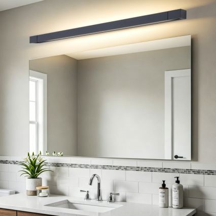 BRILAGI - Iluminação LED para espelho de casa de banho AQUA LINE LED/28W/230V 100 cm IP44 preta IRC 90