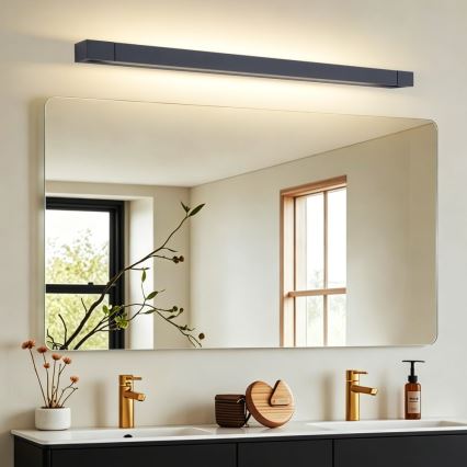 BRILAGI - Iluminação LED para espelho de casa de banho AQUA LINE LED/28W/230V 100 cm IP44 preta IRC 90