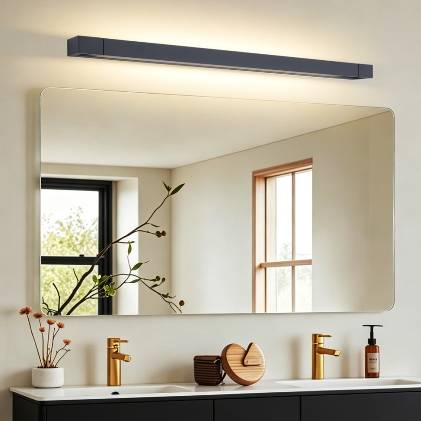 BRILAGI - Iluminação LED para espelho de casa de banho AQUA LINE LED/28W/230V 100 cm IP44 preta IRC 90