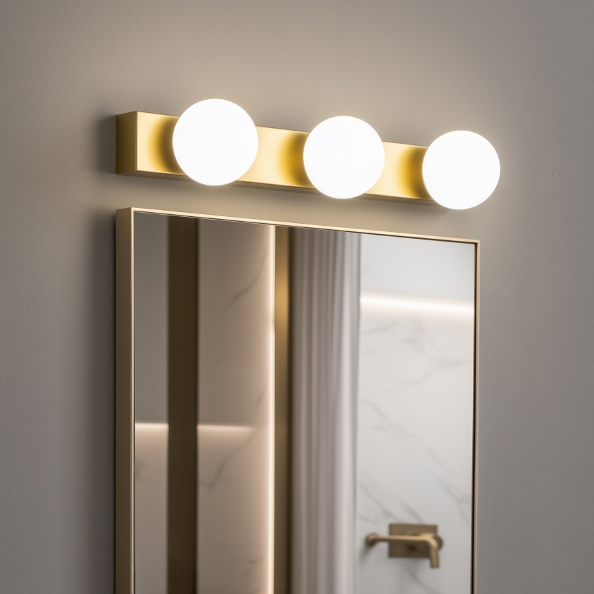 Brilagi - Iluminação LED para espelho de casa de banho HOLLYWOOD 3xLED/3W/230V 39 cm IP44 dourado