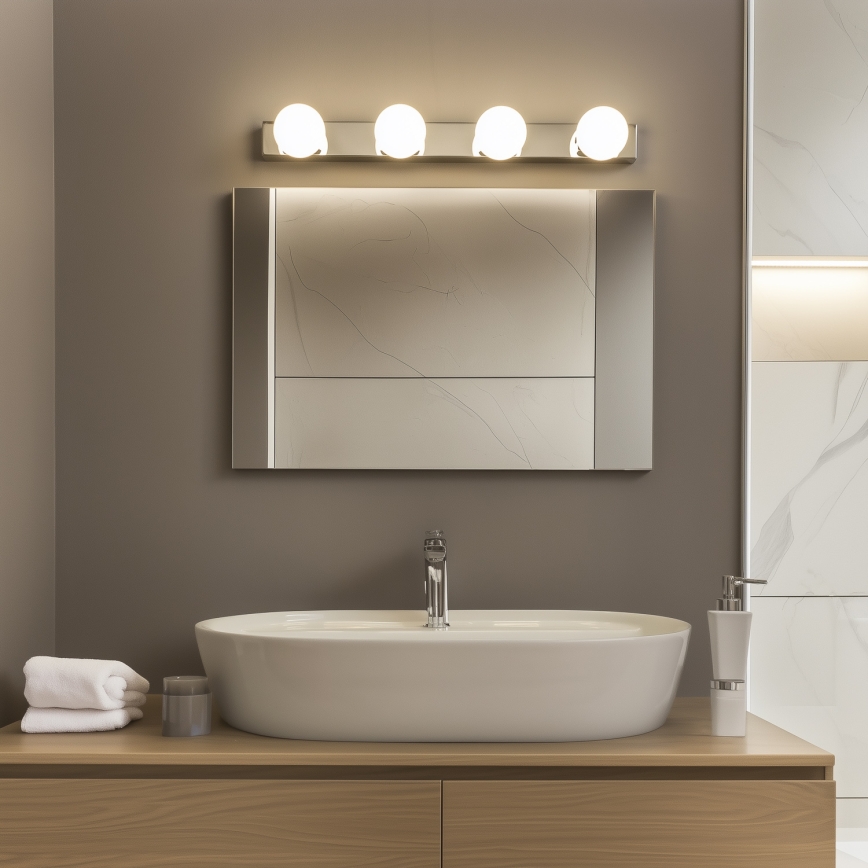 Brilagi - Iluminação LED para espelho de casa de banho HOLLYWOOD 4xLED/3W/230V 53 cm IP44 cromado brilhante