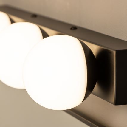 Brilagi - Iluminação LED para espelho de casa de banho HOLLYWOOD 4xLED/3W/230V 53 cm IP44 preta
