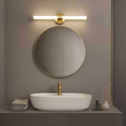 Brilagi - Iluminação LED para espelho de casa de banho LARA LED/10W/230V 60 cm IP44 dourada