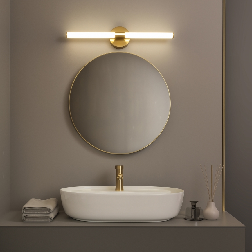 Brilagi - Iluminação LED para espelho de casa de banho LARA LED/10W/230V 60 cm IP44 dourada