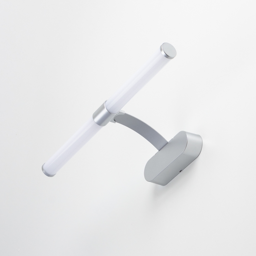 Brilagi - Iluminação LED para espelho 2 em 1 TUBEO LED/6W/230V 40 cm IP44 prateada