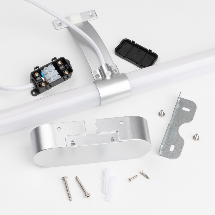 Brilagi - Iluminação LED para espelho 2 em 1 TUBEO LED/6W/230V 40 cm IP44 prateada