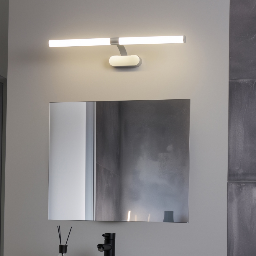 Brilagi - Iluminação LED 2 em 1 para espelho de casa de banho TUBEO LED/8W/230V 60 cm IP44 prateada