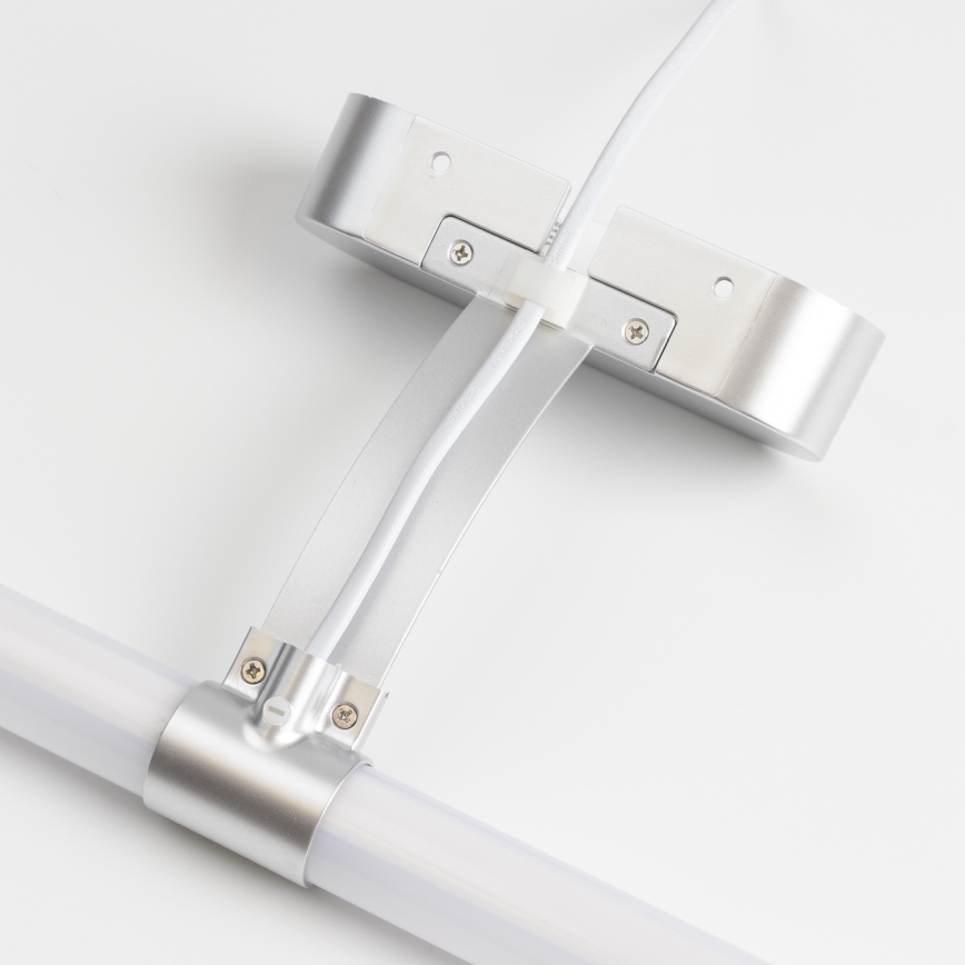 Brilagi - Iluminação LED 2 em 1 para espelho de casa de banho TUBEO LED/8W/230V 60 cm IP44 prateada