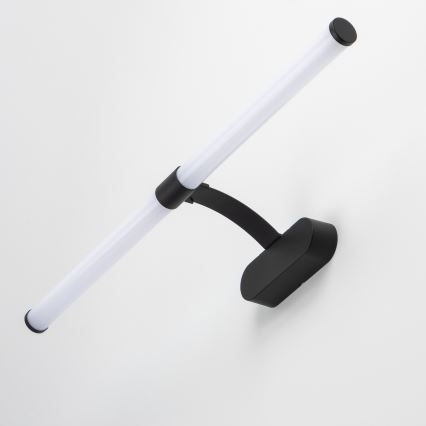 Brilagi - Iluminação LED 2 em 1 para espelho de casa de banho TUBEO LED/8W/230V 60 cm IP44 preta
