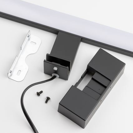 Brilagi - Iluminação LED 3 em 1 para espelho de casa de banho VESTRA LED/12W/230V 60 cm IP44 preta