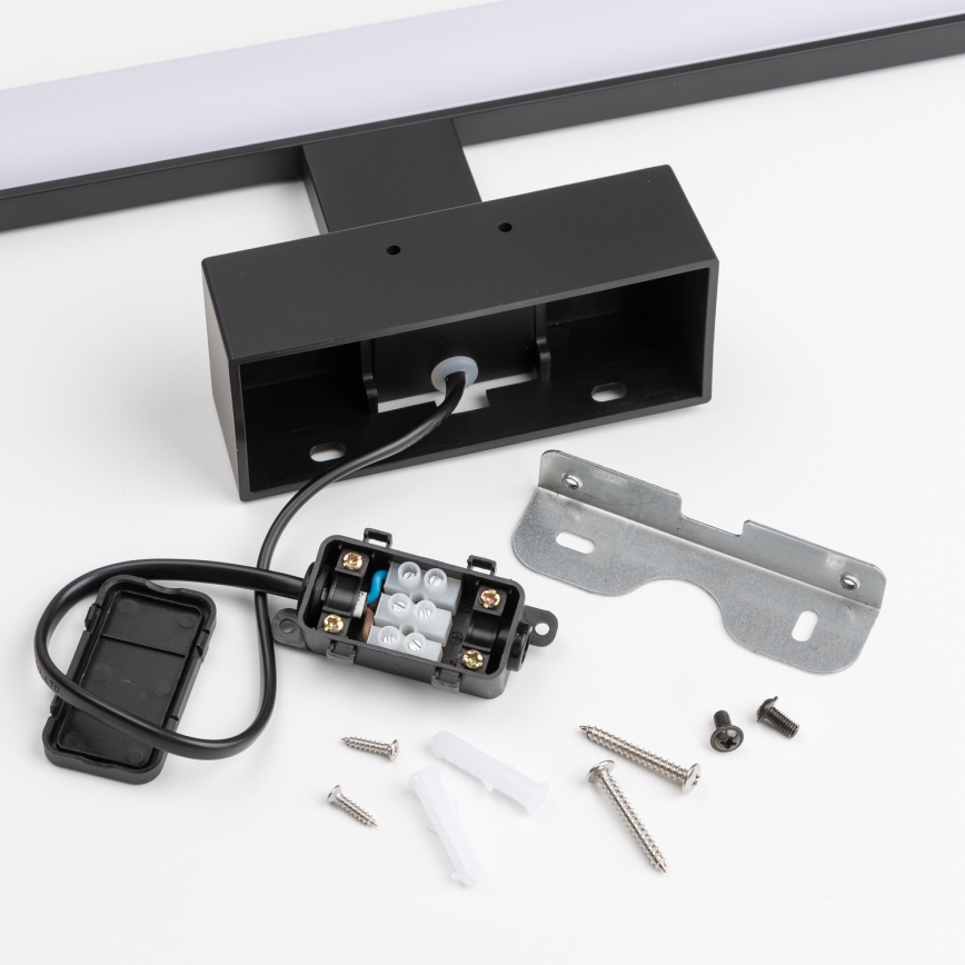 Brilagi - Iluminação LED 3 em 1 para espelho de casa de banho VESTRA LED/15W/230V 80 cm IP44 preta