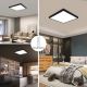 Brilagi - Iluminação de teto para casa de banho LED com regulação FRAME SMART LED/50W/230V 3000-6000K IP44 preto + comando