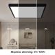 Brilagi - Iluminação de teto para casa de banho LED com regulação FRAME SMART LED/50W/230V 3000-6000K IP44 preto + comando