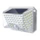 Brilagi - Iluminação solar de parede LED com sensor WALLIE LED/4W/3,7V 6500K IP64 prateado