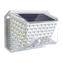 Brilagi - Iluminação solar de parede LED com sensor WALLIE LED/4W/5,5V 6500K IP64 prateado