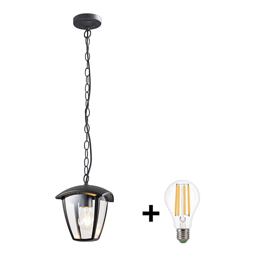 Brilagi -  Iluminação suspensa exterior LED LUNA 1xE27/60W/230V IP44