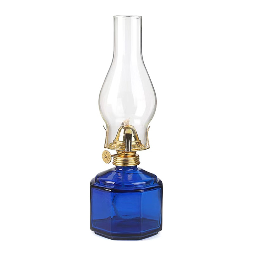 Brilagi - Lâmpada a petróleo MERLIN azul